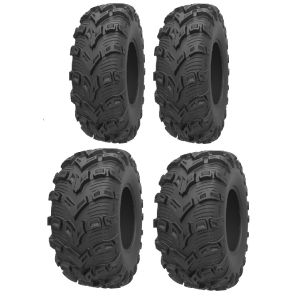 Full set of Kenda Bear Claw EVO (6ply) 26x9-12 and 26x11-12 ATV Tires (4)