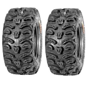 Pair of Kenda Bear Claw HTR Radial (8ply) ATV Tires [25x10-12] (2)