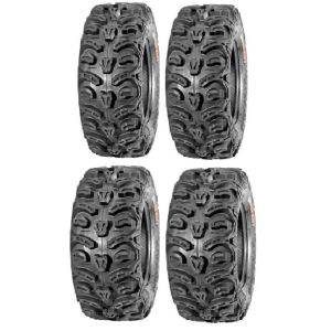 Full set of Kenda Bear Claw HTR Radial (8ply) 28x9-14 and 28x11-14 ATV Tires (4)