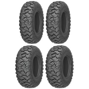 Full set of Kenda Mastodon HT 26x9-12 and 26x11-12 ATV Tires (4)
