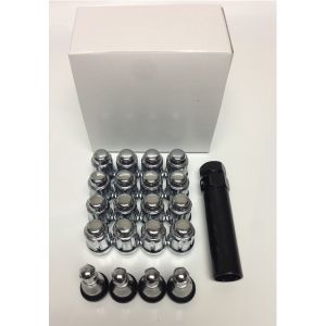 RuggedPRO Chrome Lug Kit & Valve Stems - 1/2