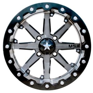 MSA M21 Lok Beadlock ATV Wheel - Gunmetal [14x10 Wide] -10mm 4/137 [M21-04037]