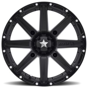 MSA M33 Clutch 14x7 ATV/UTV Wheel - Satin Black (4/110) -47mm [M33-14710]