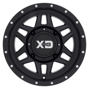 KMC XS128 Machete ATV Wheel - Satin Black [15x7] +35mm 4/115