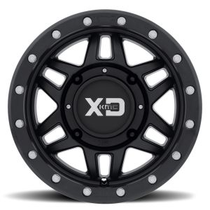 KMC XS228 Machete Beadlock ATV Wheel - Satin Black [14x10 Wide] +0mm 4/110