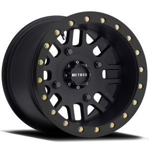 Method 406 Beadlock Matte Black ATV/UTV Wheel 15x10 Wide 4/137 (5+5)