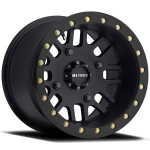 Method 406 Beadlock Matte Black ATV/UTV Wheel 14x10 Wide 4/156 (5+5)