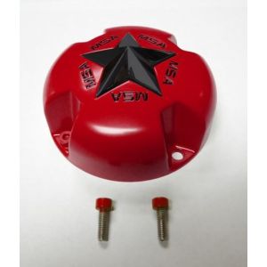 MSA Red Wheel Cap (Fits MSA M12-M36 wheels)