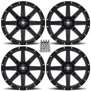 MSA M33 Clutch UTV Wheels/Rims Black 14