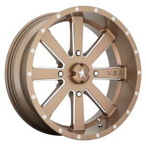 MSA M34 Flash 24x7 ATV/UTV Wheel - Bronze/Milled (4/137) +0mm [M34-024737B]