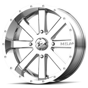 MSA M34 Flash 18x7 ATV/UTV Wheel - Chrome (4/137) +0mm [M34-018737C]