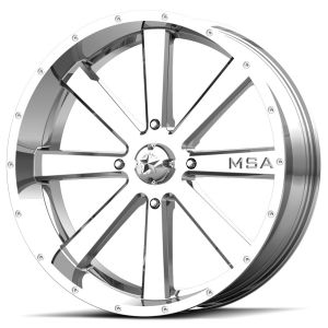 MSA M34 Flash 22x7 ATV/UTV Wheel - Chrome (4/137) +0mm [M34-022737C]