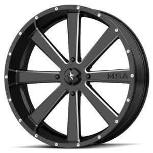 MSA M34 Flash 24x7 ATV/UTV Wheel - Milled (4/156) +0mm [M34-024756M]