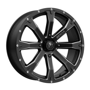 MSA M42 Bounty 20x7 ATV/UTV Wheel - Satin Black/Milled (4/156) +10mm