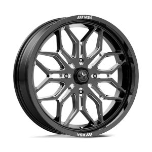 MSA M47 Sniper 18x7 ATV/UTV Wheel - Gloss Black/Milled (4/156) +10mm