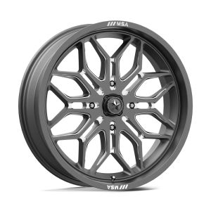 MSA M47 Sniper 18x7 ATV/UTV Wheel - Gunmetal/Milled (4/137) +10mm