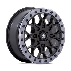 MSA M48 Portal Beadlock 15x6 ATV/UTV Wheel - Satin Black (4/156) +38mm