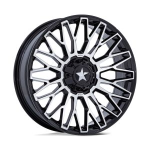 MSA M50 Clubber 20x7 Wheel - Black/Machined (4/137+4/156) +0mm [MA050BD20704A00]