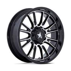 MSA M51 ThunderLips 15x7 ATV/UTV Wheel - Gloss Black/Machined (5x4.5) +10mm