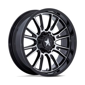 MSA M51 ThunderLips 22x7 Wheel- Bk/Machined (4/137+4/156) +0mm