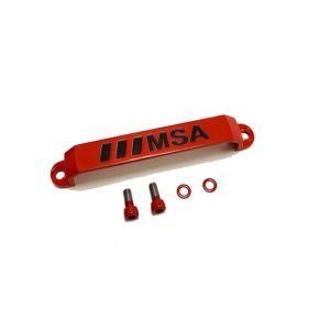 MSA R-Forged Red Bolt-On Center Nameplate For 4/137 Wheel