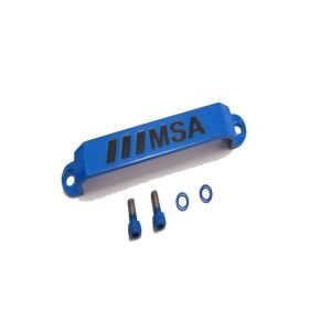 MSA R-Forged Blue Bolt-On Center Nameplate For 4/110 Wheel