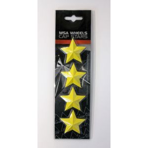 Set of 4 MSA Yellow Stars (Fits MSA M12-M36 wheels )