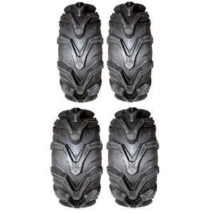 Full set of MotoSport EFX MotoMax 27x10-14 and 27x12-14 ATV Tires (4)