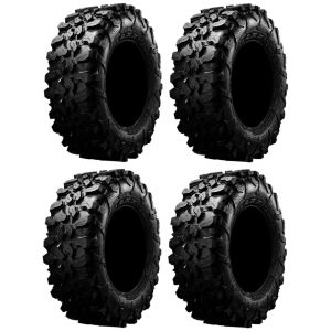 Full set of Maxxis Carnivore Radial (8ply) ATV Tires 28x10-14 (4)