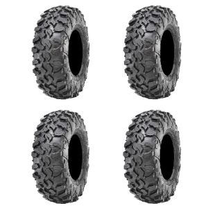 Full set of Maxxis Carnivore Radial (8ply) ATV Tires 37x10-17 (4)