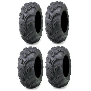 Full set of Maxxis Zilla 26x9-12 and 26x11-12 ATV Mud Tires (4)