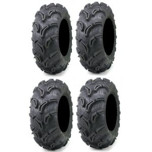 Full set of Maxxis Zilla 28x10-12 and 28x12-12 ATV Mud Tires (4)