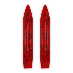 Pair of Black/Red Multi Color Swirl Slydog Powder Hound 7