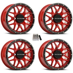 Raceline Krank UTV Wheels/Rims Red 14