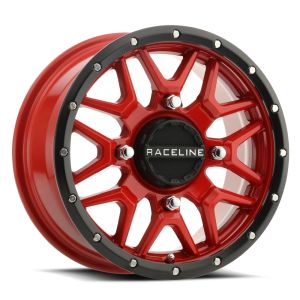 Raceline Krank 15x7 ATV/UTV Wheel - Red (4/156) +10mm [A94R-57056+10]