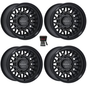 Raceline Omega 15x10 Wide Wheels Satin Black Can-Am Maverick X3 / Honda Pioneer 1000