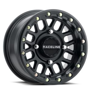 Raceline Podium Beadlock 14x7 ATV/UTV Wheel - Satin Black (4/137) +10mm