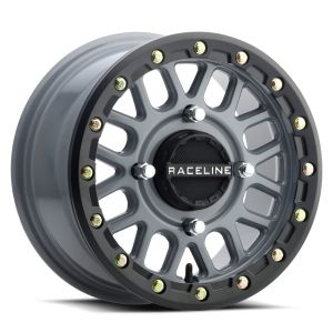 Raceline Podium Beadlock 15x6 ATV/UTV Wheel - Stealth Grey (4/137) +40mm