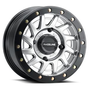 Raceline Squad Beadlock 15x7 ATV/UTV Wheel - Hyper Silver (4/156) +38mm