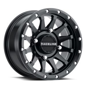 Raceline Trophy 14x7 ATV/UTV Wheel - Satin Black (4/137) +10mm