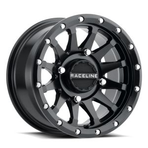 Raceline Trophy 17x7 ATV/UTV Wheel - Black (4/156) +10mm
