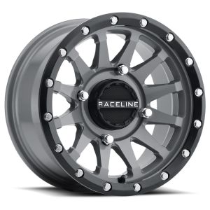 Raceline Trophy 14x7 ATV/UTV Wheel - Stealth Grey (4/137) +10mm
