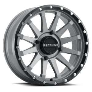 Raceline Trophy 17x7 ATV/UTV Wheel - Stealth Grey (4/137) +10mm