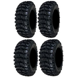 Full set of Sedona Buzz Saw R/T 26x9-12 and 26x11-12 ATV Tires (4)