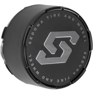Sedona Split 6 (4/110 and 4/115) Replacement Center Wheel Cap - Satin Black