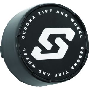 Sedona Split 6 (4/137 and 4/156) Replacement Center Wheel Cap - Satin Black