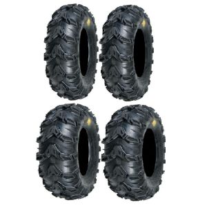Full set of Sedona Mud Rebel 25x8-12 and 25x10-12 ATV Tires (4)