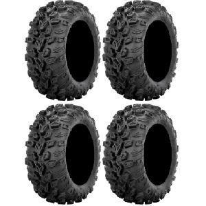 Full set of Sedona Mud Rebel R/T 25x8-12 and 25x10-12 ATV Tires (4)