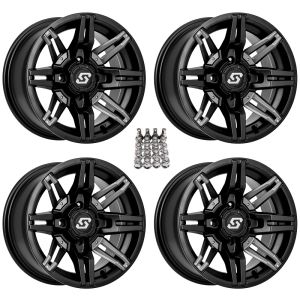 Sedona Rukus ATV Wheels/Rims Black 14