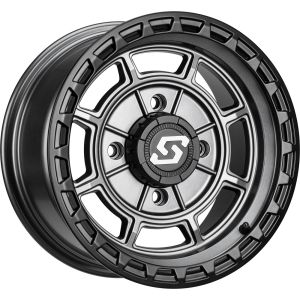 Sedona Rift 14x7 ATV/UTV Wheel - Carbon Grey 4/137 +10mm